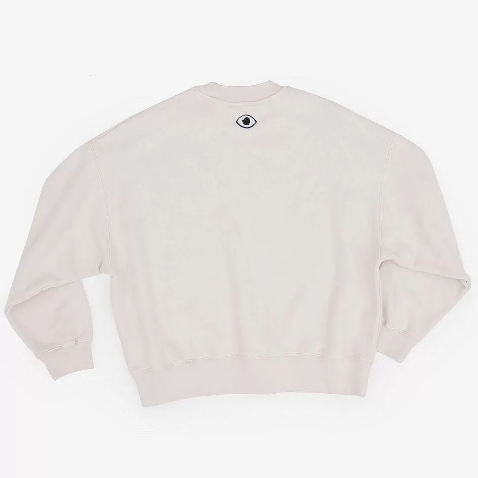 Felpa Oversize Cotone Organico | Origine Del Sale Grigio>Satorisan New