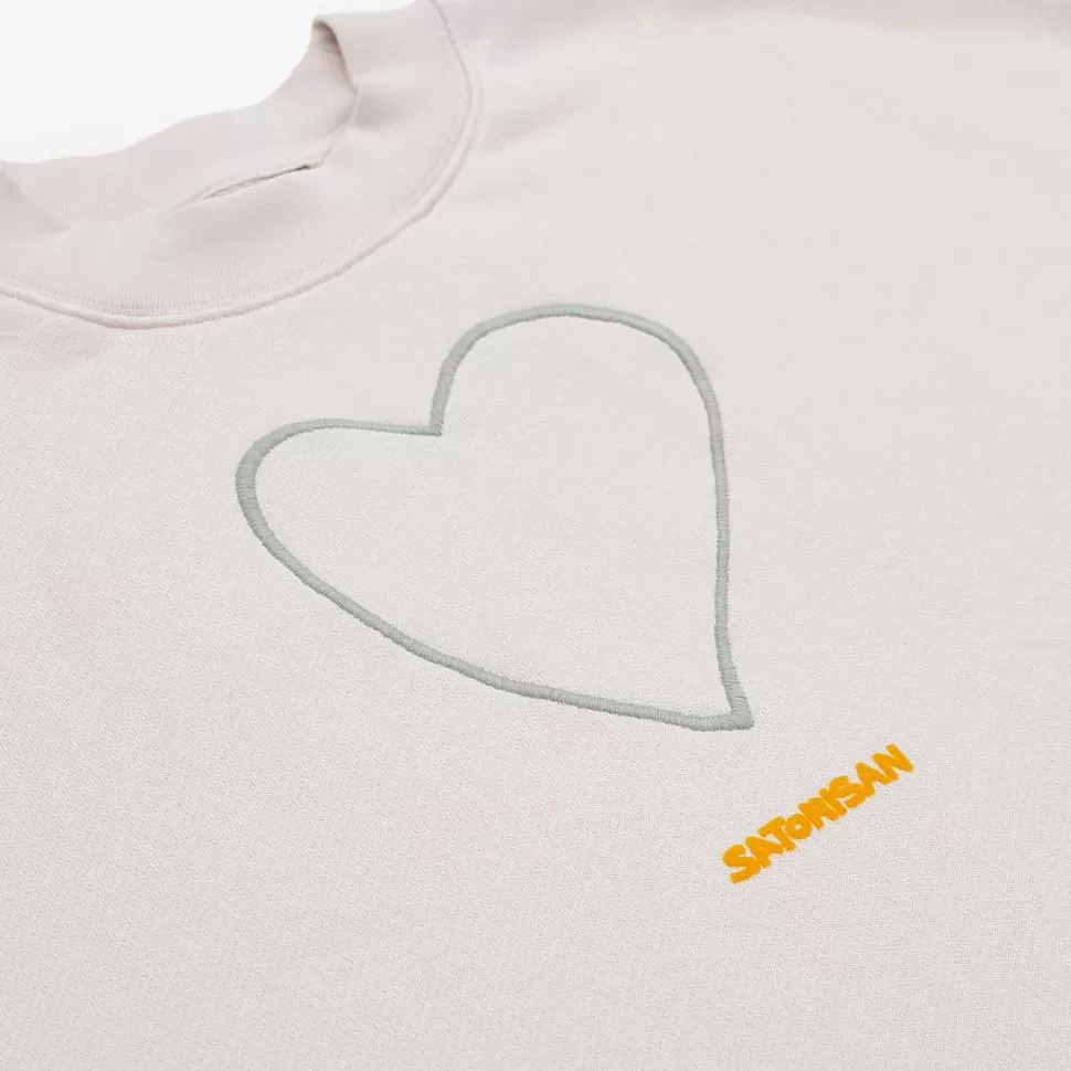 Felpa Oversize Cotone Organico | Origine Del Sale Grigio>Satorisan New