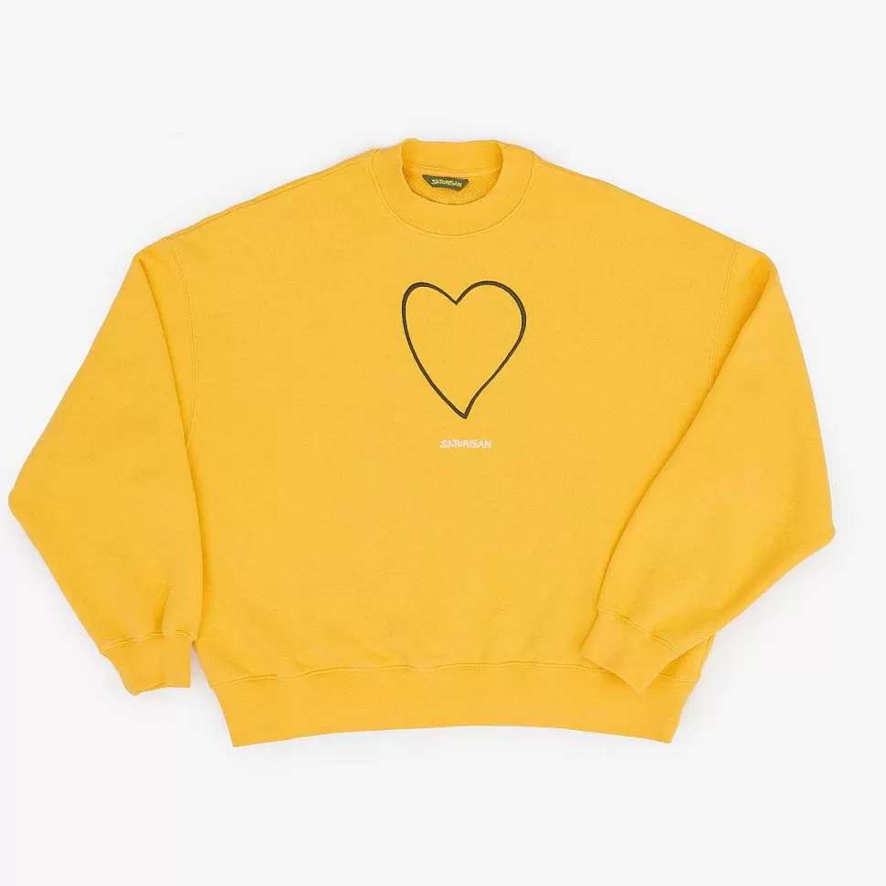 Felpa Oversize Cotone Organico | Origine Primaria Del Giallo>Satorisan Shop