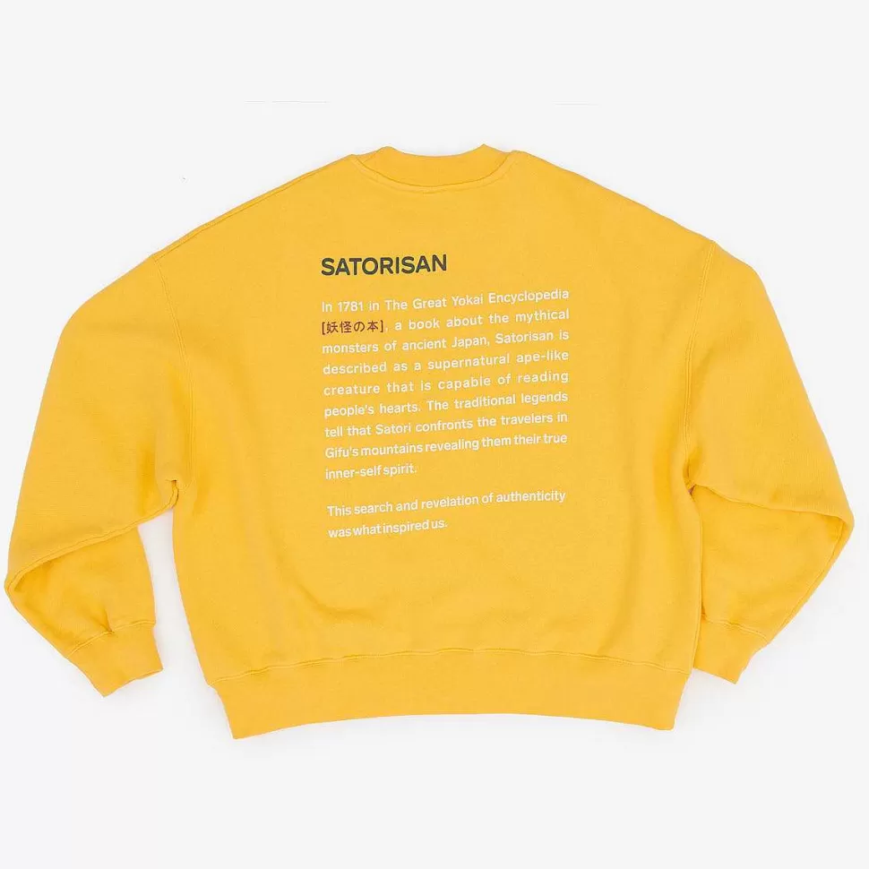 Felpa Oversize Cotone Organico | Origine Primaria Del Giallo>Satorisan Discount