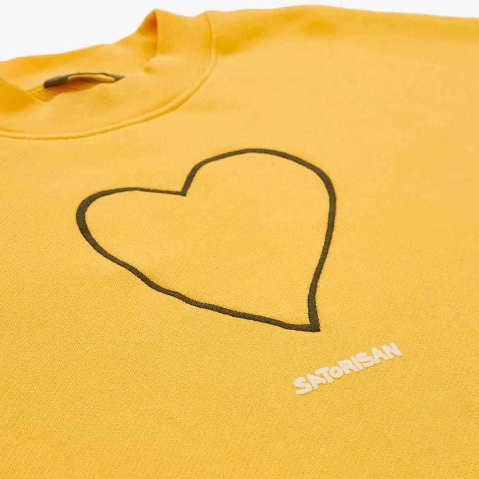 Felpa Oversize Cotone Organico | Origine Primaria Del Giallo>Satorisan Shop