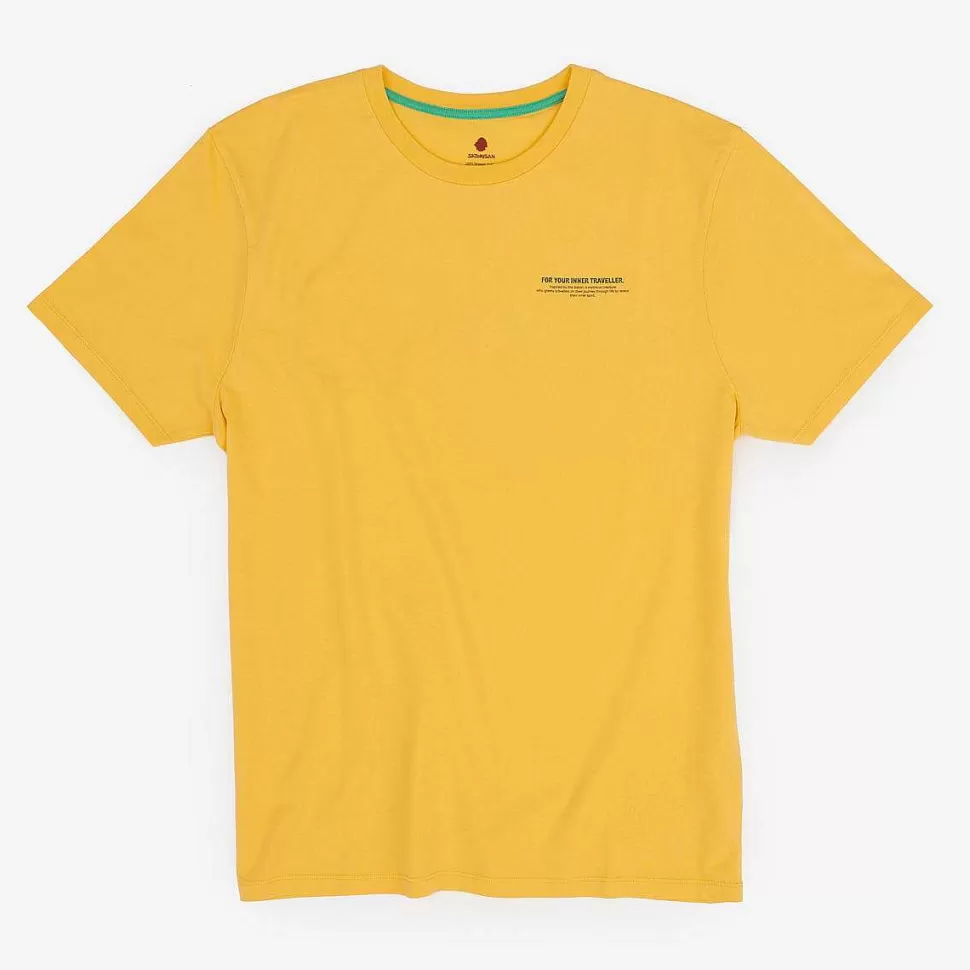 T-Shirt In Cotone Biologico Vestibilita Regolare | Giallo Primario 5 Elementi>Satorisan New