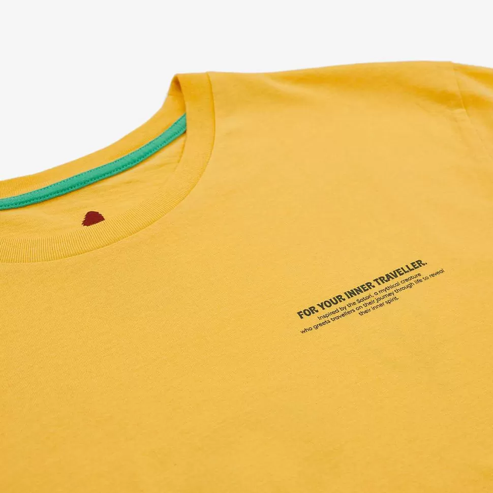 T-Shirt In Cotone Biologico Vestibilita Regolare | Giallo Primario 5 Elementi>Satorisan Best