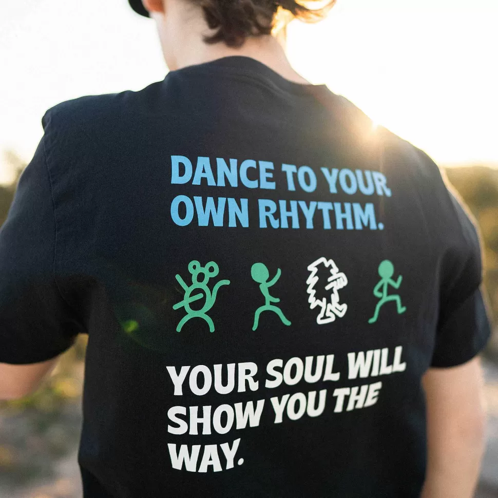 T-Shirt In Cotone Biologico Vestibilita Regolare | Nero Balla Il Tuo Ritmo>Satorisan Clearance