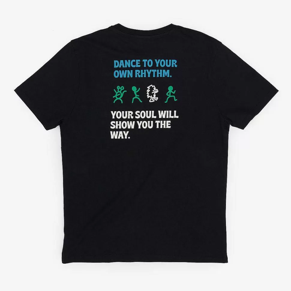 T-Shirt In Cotone Biologico Vestibilita Regolare | Nero Balla Il Tuo Ritmo>Satorisan Hot