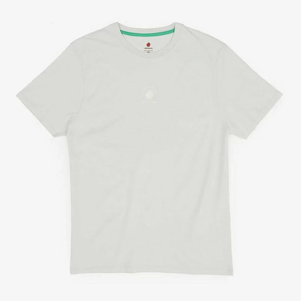 T-Shirt In Cotone Biologico Vestibilita Regolare | Stato Cristallino Della Liberta Verde>Satorisan Fashion