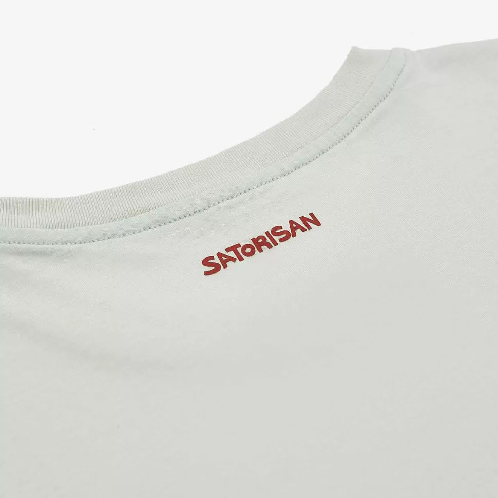 T-Shirt In Cotone Biologico Vestibilita Regolare | Stato Cristallino Della Liberta Verde>Satorisan Fashion