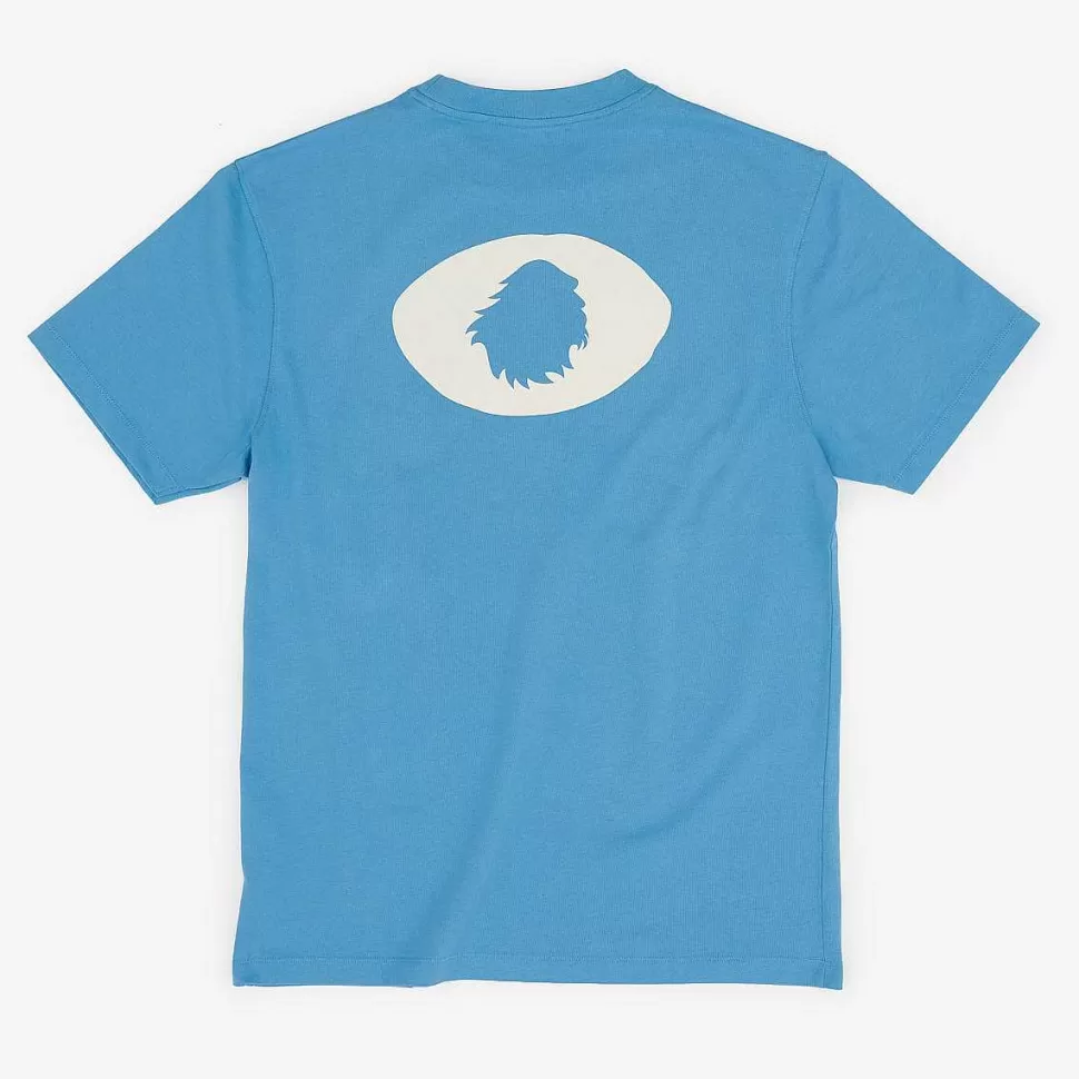 T-Shirt Oversize In Cotone Biologico | Lenitivo Occhio Satori Blu>Satorisan New