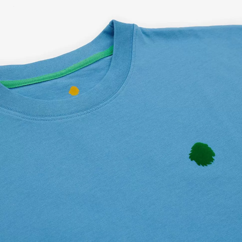 T-Shirt Oversize In Cotone Biologico | Lenitivo Occhio Satori Blu>Satorisan New