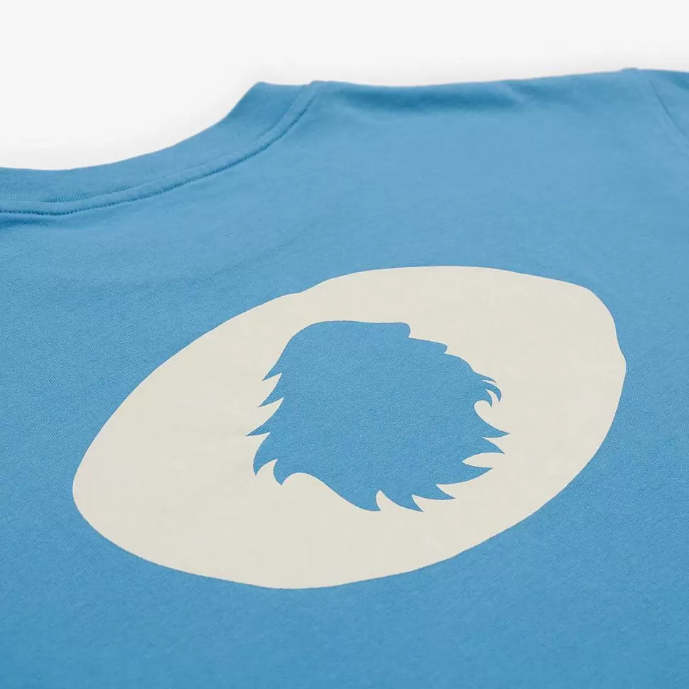 T-Shirt Oversize In Cotone Biologico | Lenitivo Occhio Satori Blu>Satorisan Online