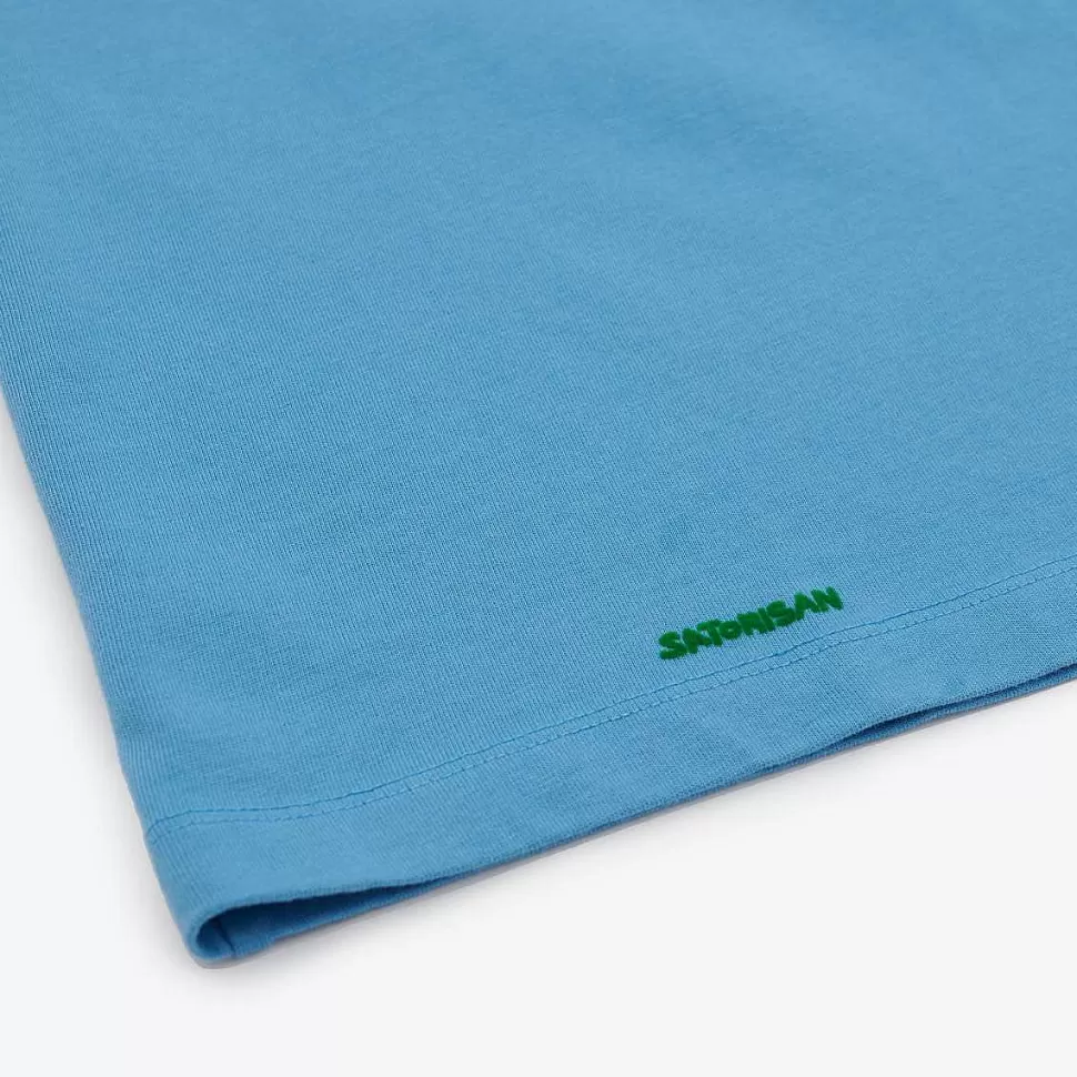 T-Shirt Oversize In Cotone Biologico | Lenitivo Occhio Satori Blu>Satorisan New