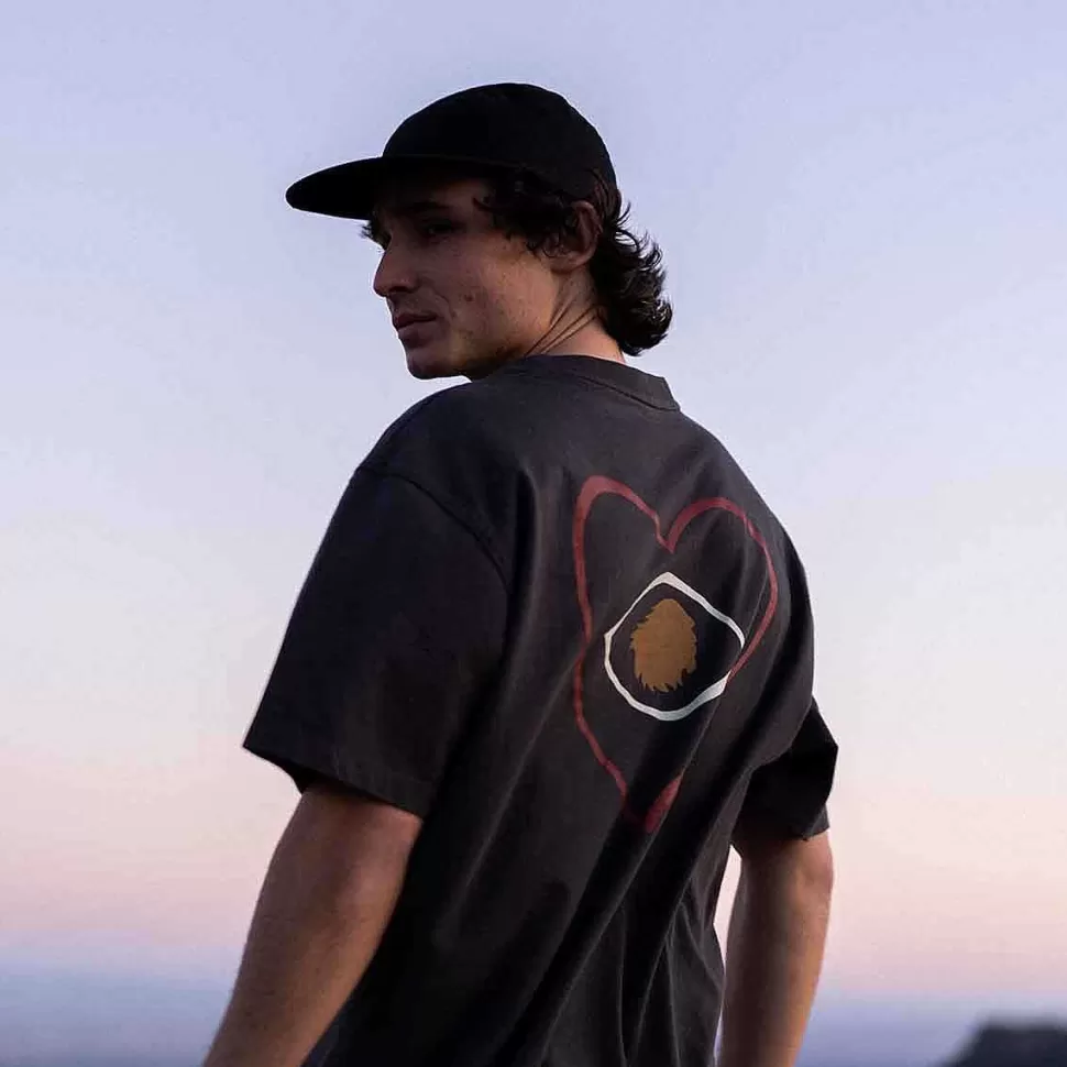 T-Shirt Oversize In Cotone Biologico | Occhio Del Cuore Di Carbone>Satorisan Best Sale