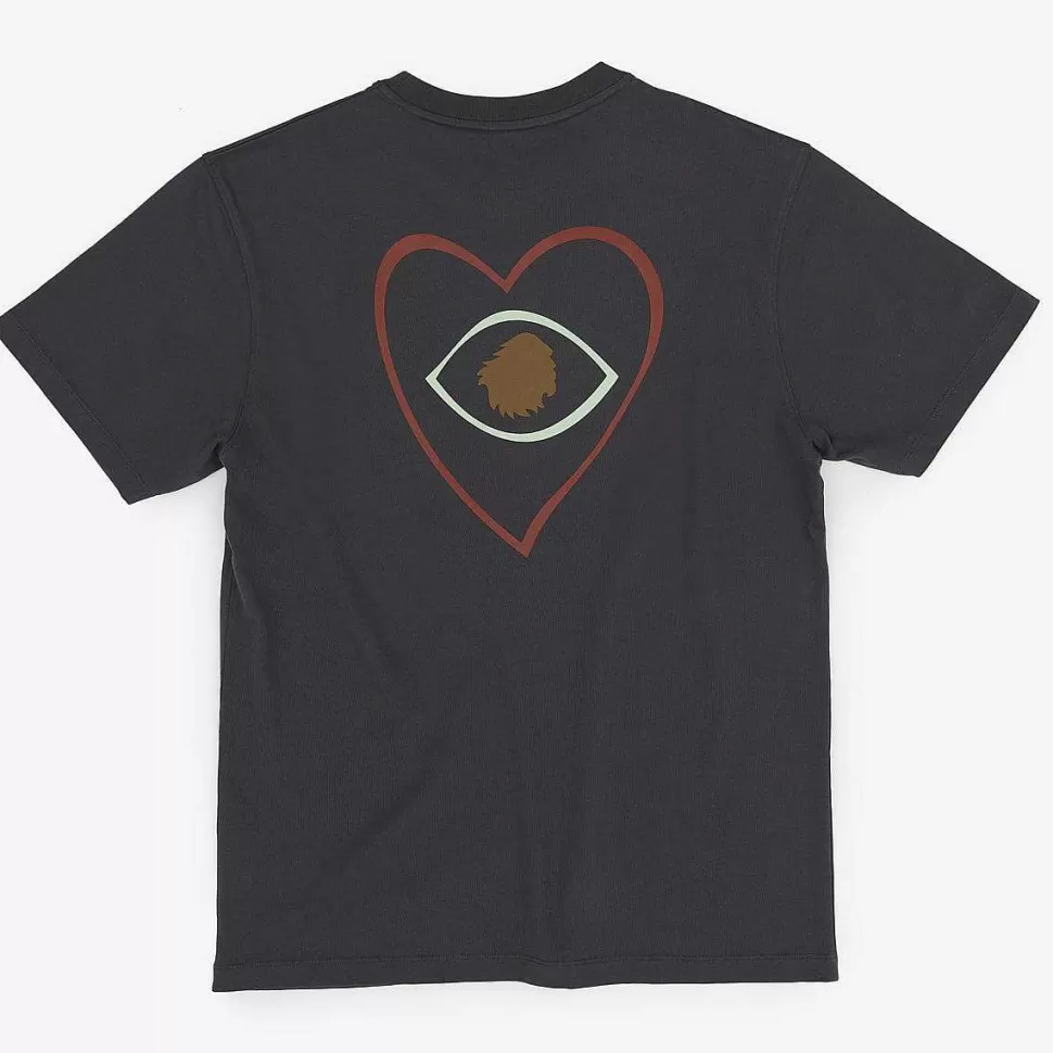 T-Shirt Oversize In Cotone Biologico | Occhio Del Cuore Di Carbone>Satorisan Discount