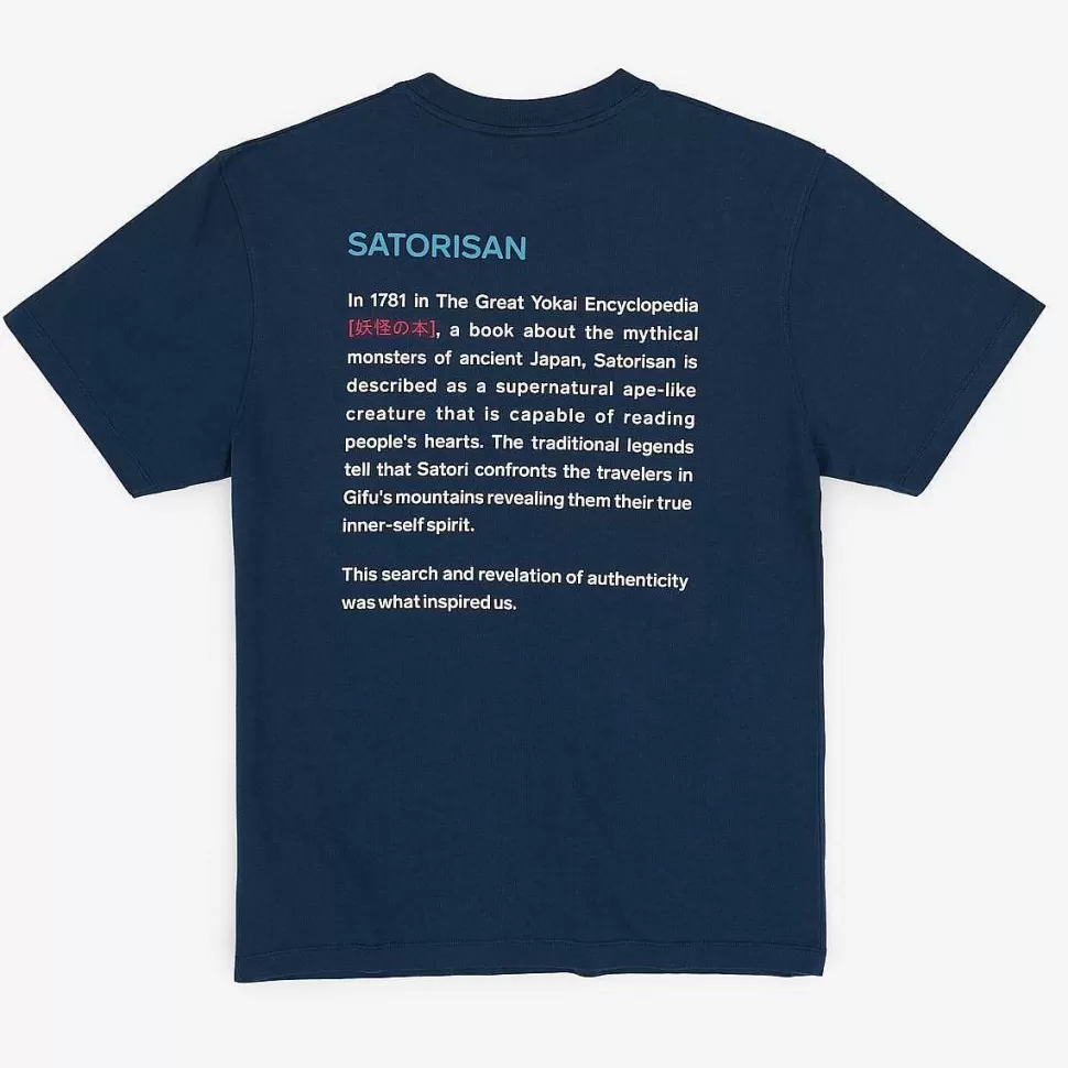 T-Shirt Oversize In Cotone Biologico | Origine Dell'Inchiostro Blu>Satorisan Hot