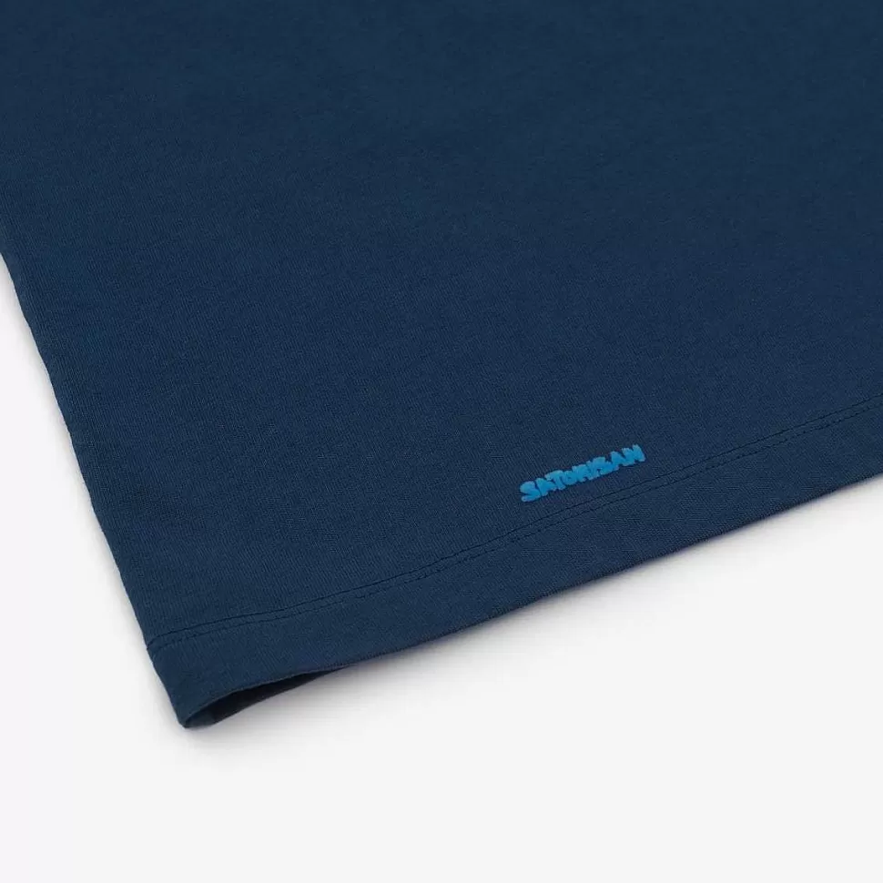 T-Shirt Oversize In Cotone Biologico | Origine Dell'Inchiostro Blu>Satorisan Sale